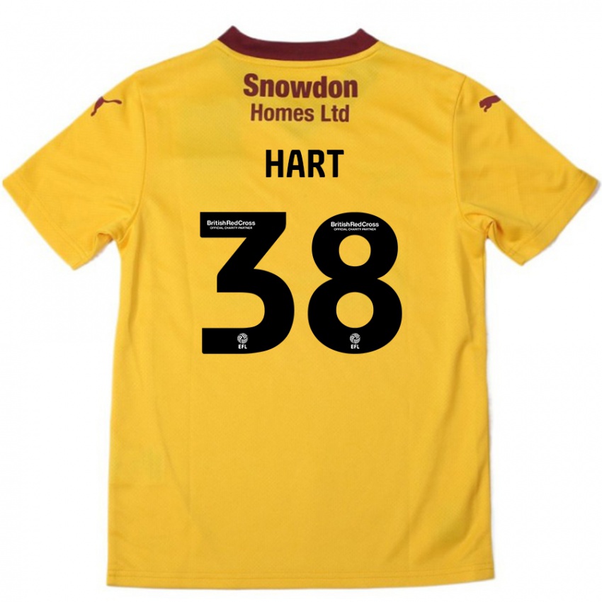 Hombre Camiseta Jamari Hart #38 Naranja Borgoña 2ª Equipación 2024/25 La Camisa Perú