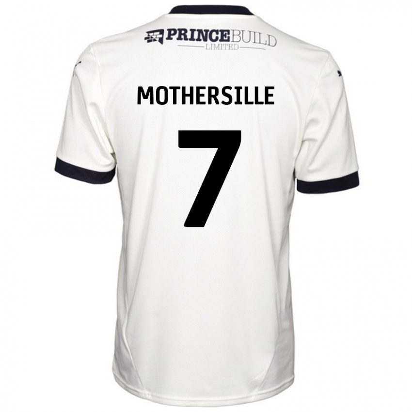 Hombre Camiseta Malik Mothersille #7 Blanquecino Negro 2ª Equipación 2024/25 La Camisa Perú