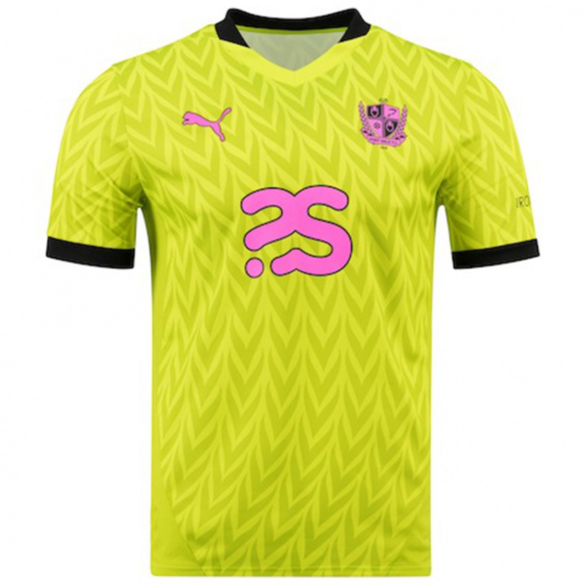 Hombre Camiseta Jason Lowe #16 Verde Fluorescente 2ª Equipación 2024/25 La Camisa Perú