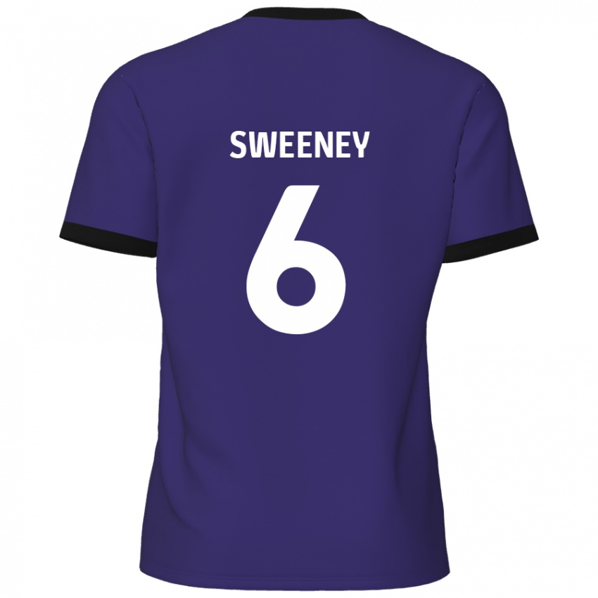 Hombre Camiseta Dan Sweeney #6 Púrpura 2ª Equipación 2024/25 La Camisa Perú