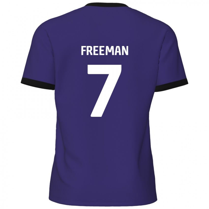 Hombre Camiseta Nick Freeman #7 Púrpura 2ª Equipación 2024/25 La Camisa Perú