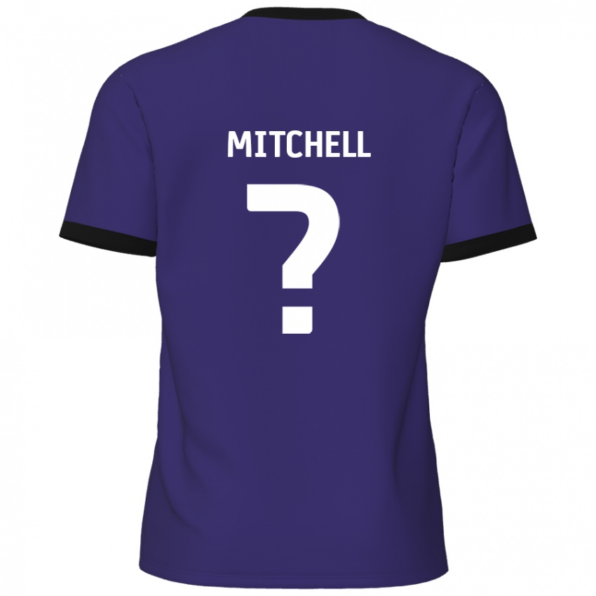 Hombre Camiseta Rylee Mitchell #0 Púrpura 2ª Equipación 2024/25 La Camisa Perú