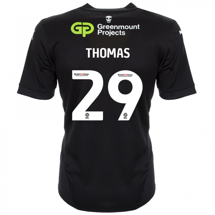 Hombre Camiseta Silko Thomas #29 Negro 2ª Equipación 2024/25 La Camisa Perú