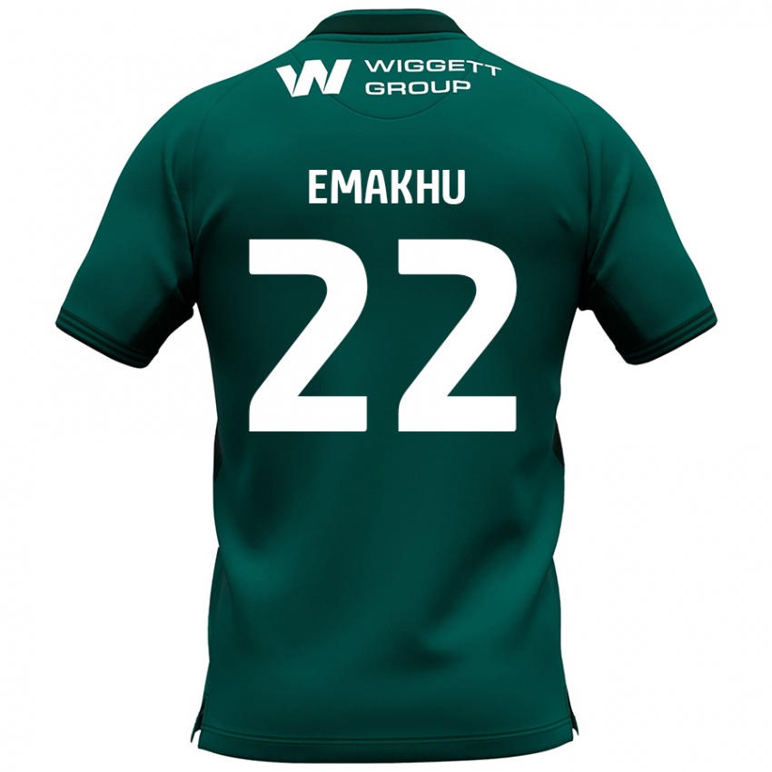 Hombre Camiseta Aidomo Emakhu #22 Verde 2ª Equipación 2024/25 La Camisa Perú