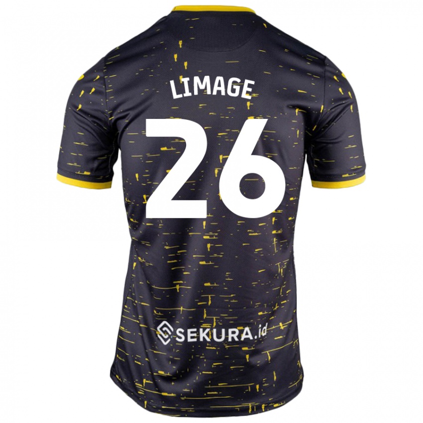 Hombre Camiseta Felicity Limage #26 Negro Amarillo 2ª Equipación 2024/25 La Camisa Perú