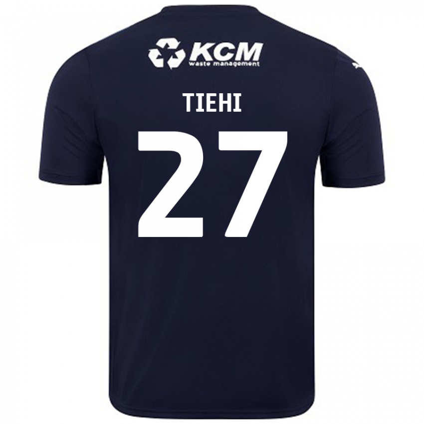 Hombre Camiseta Christ Tiehi #27 Azul Marino 2ª Equipación 2024/25 La Camisa Perú