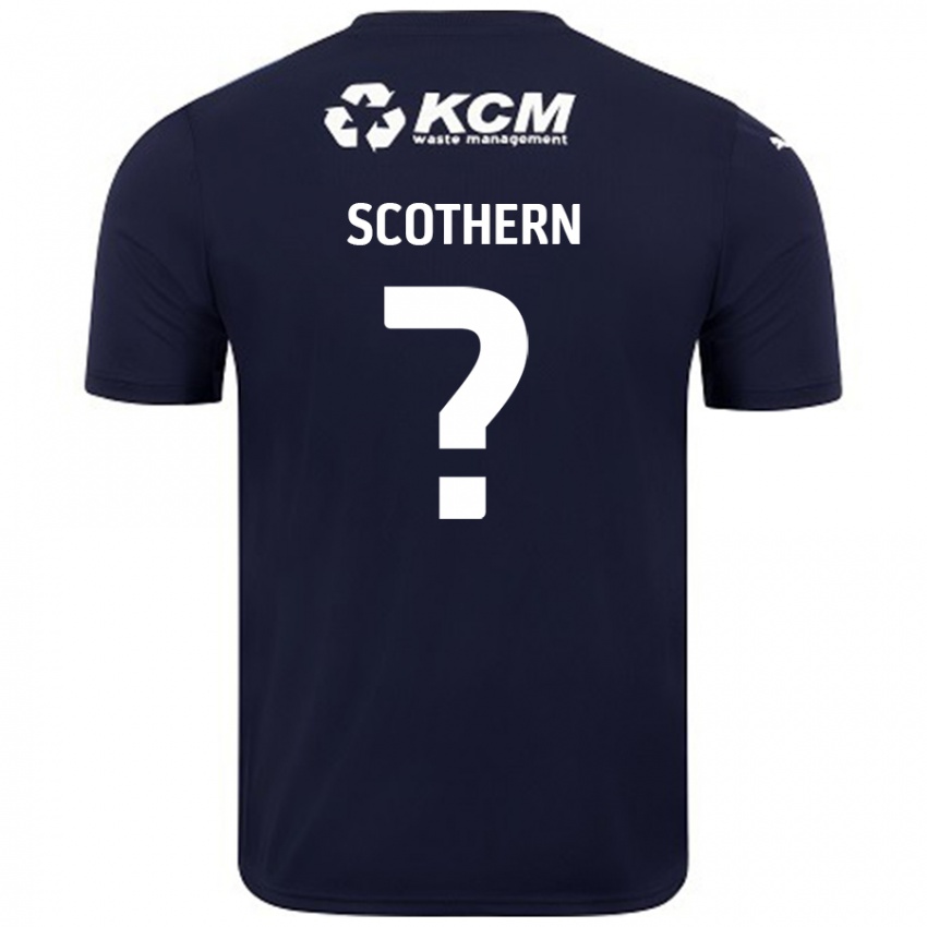 Hombre Camiseta Ben Scothern #0 Azul Marino 2ª Equipación 2024/25 La Camisa Perú