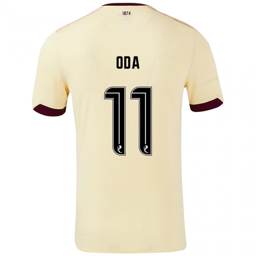 Hombre Camiseta Yutaro Oda #11 Crema Burdeos 2ª Equipación 2024/25 La Camisa Perú