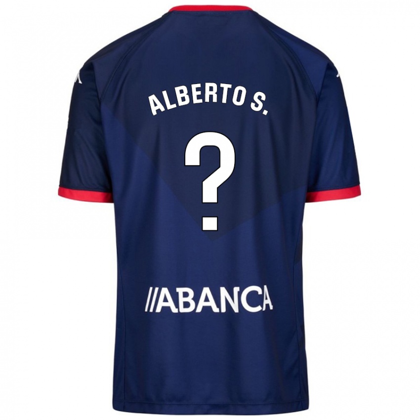 Hombre Camiseta Alberto Sánchez #0 Azul Marino 2ª Equipación 2024/25 La Camisa Perú