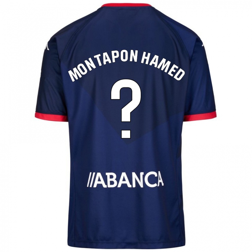 Hombre Camiseta Fadil Montapon Hamed #0 Azul Marino 2ª Equipación 2024/25 La Camisa Perú