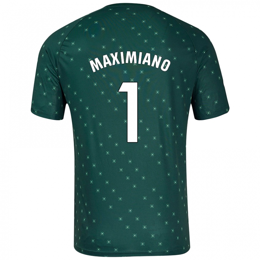 Hombre Camiseta Luís Maximiano #1 Verde Oscuro 2ª Equipación 2024/25 La Camisa Perú