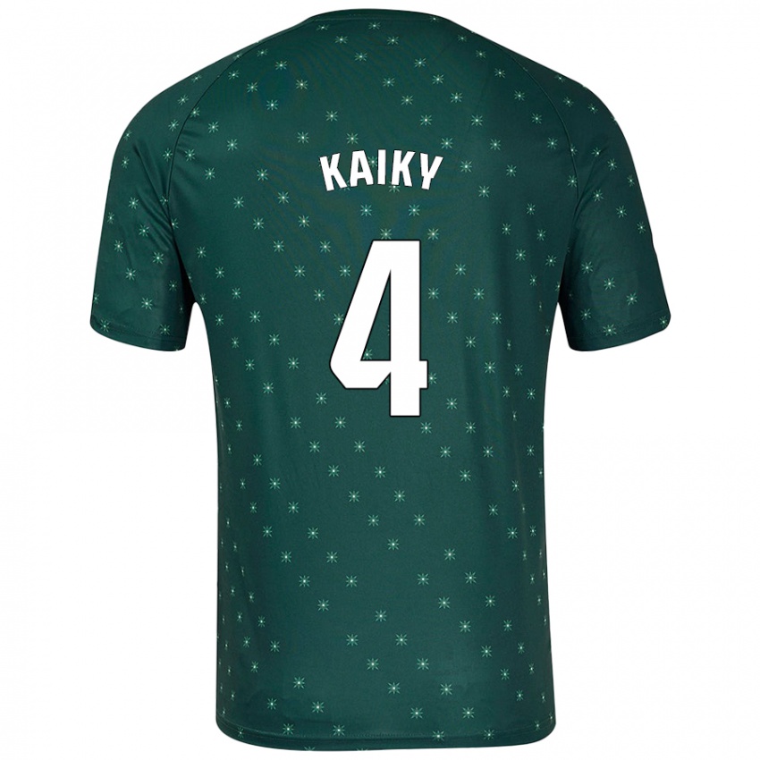 Hombre Camiseta Kaiky #4 Verde Oscuro 2ª Equipación 2024/25 La Camisa Perú