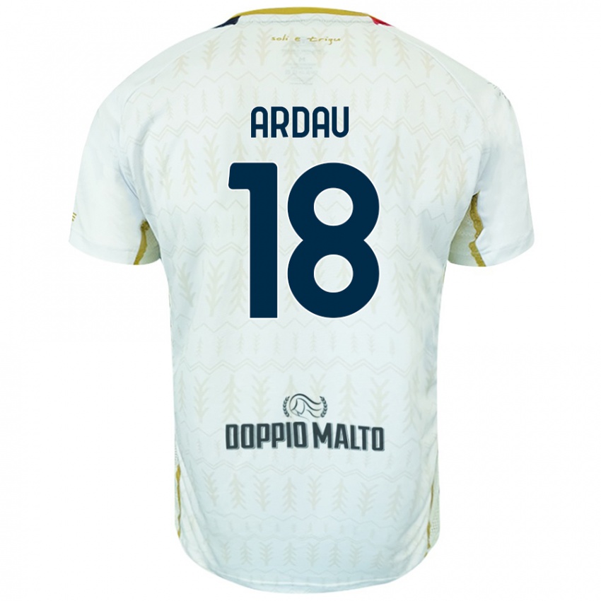 Hombre Camiseta Samuel Ardau #18 Blanco 2ª Equipación 2024/25 La Camisa Perú