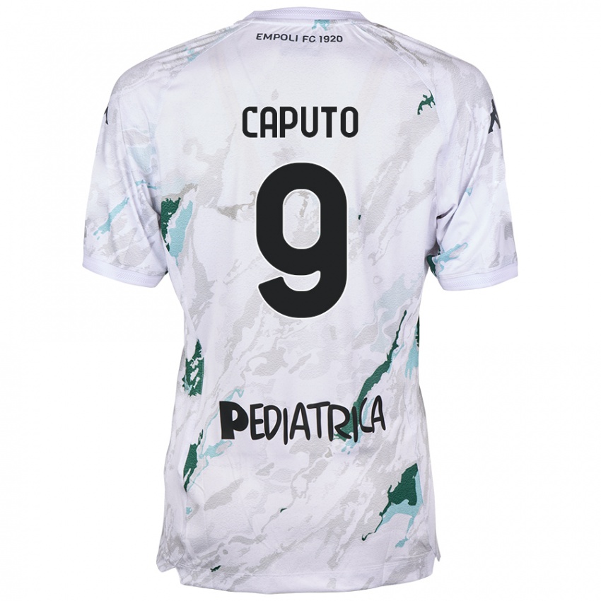 Hombre Camiseta Francesco Caputo #9 Gris 2ª Equipación 2024/25 La Camisa Perú