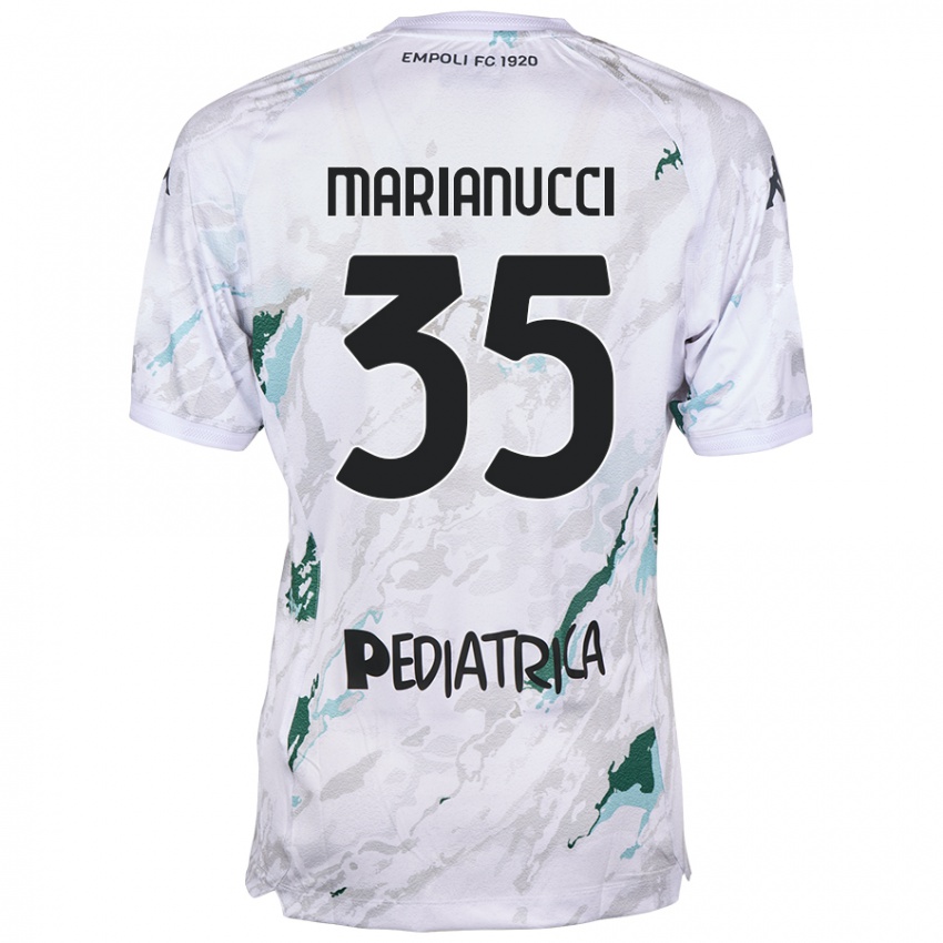 Hombre Camiseta Luca Marianucci #35 Gris 2ª Equipación 2024/25 La Camisa Perú