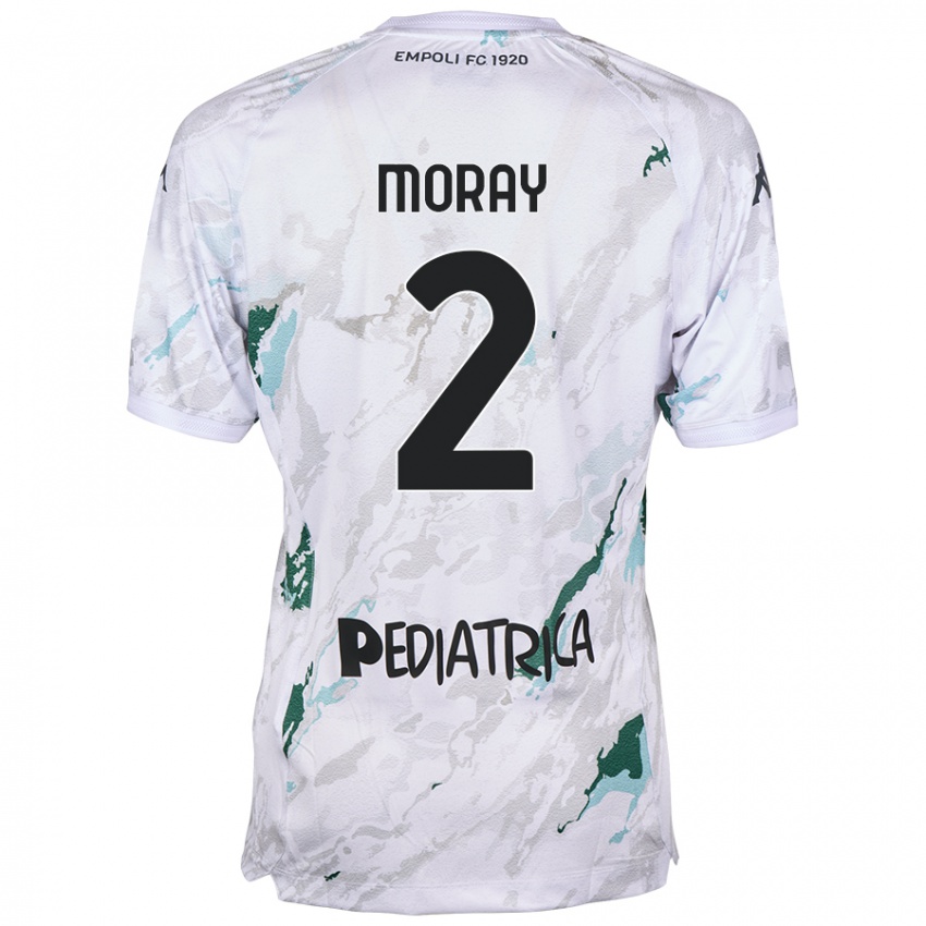 Hombre Camiseta Jeremy Moray #2 Gris 2ª Equipación 2024/25 La Camisa Perú