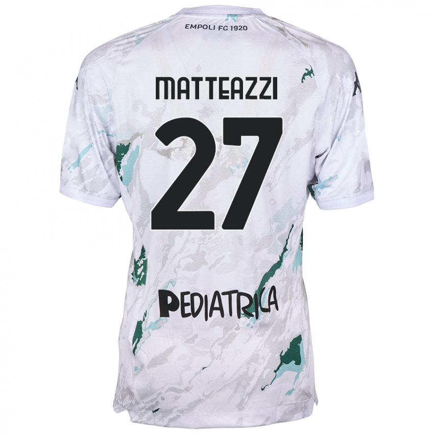 Hombre Camiseta Ernesto Matteazzi #27 Gris 2ª Equipación 2024/25 La Camisa Perú