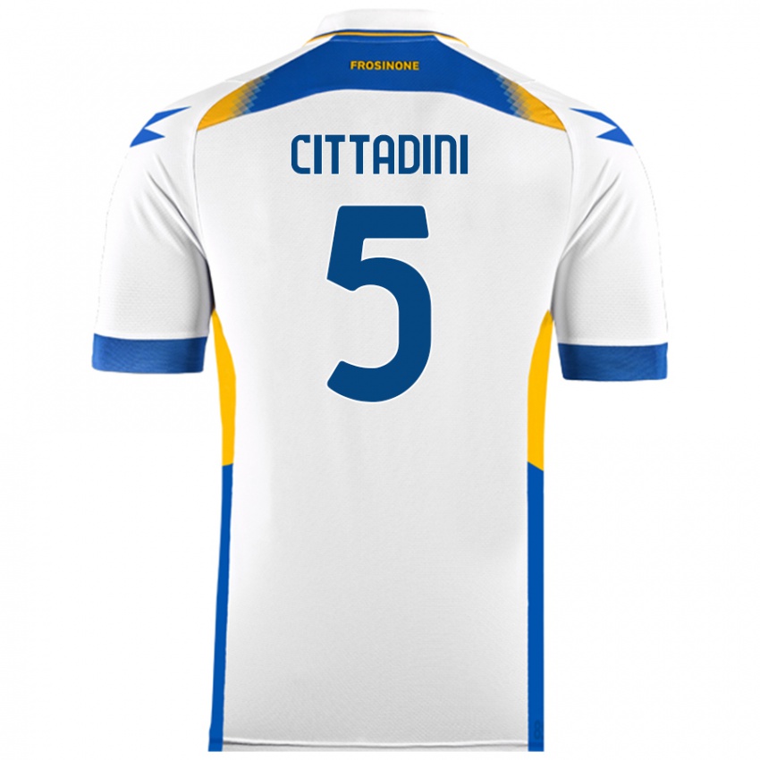 Hombre Camiseta Giorgio Cittadini #5 Blanco 2ª Equipación 2024/25 La Camisa Perú