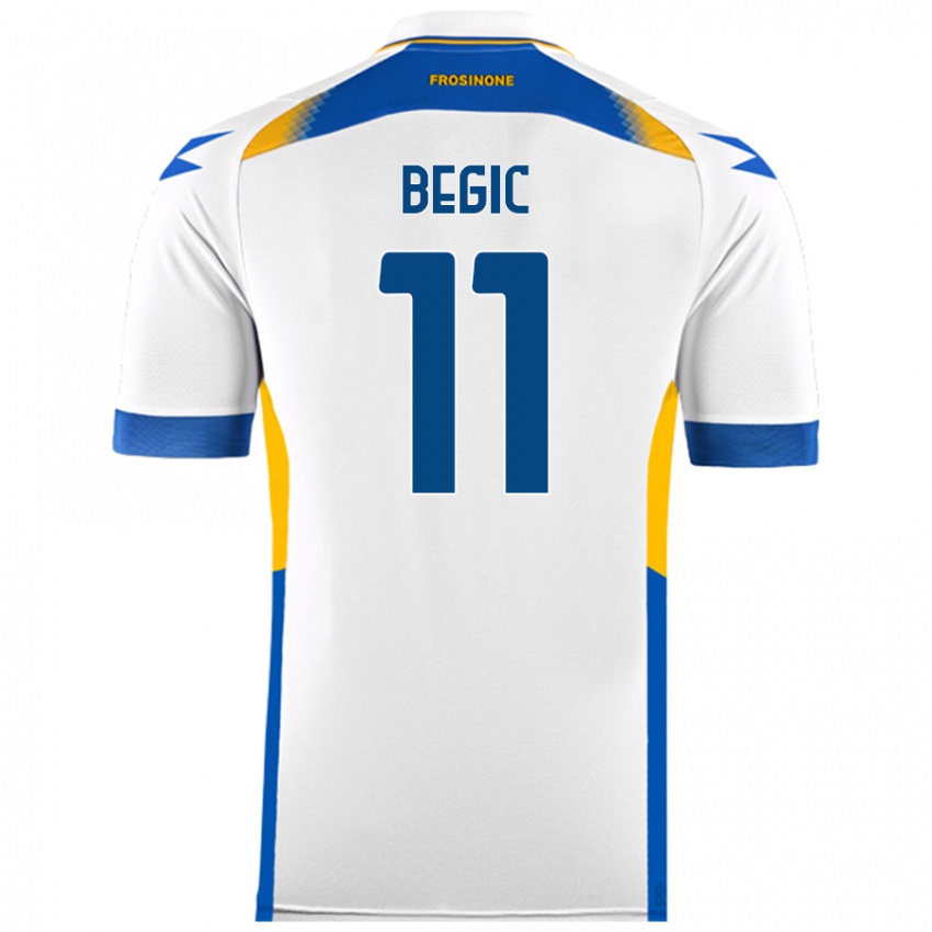 Hombre Camiseta Tjas Begic #11 Blanco 2ª Equipación 2024/25 La Camisa Perú