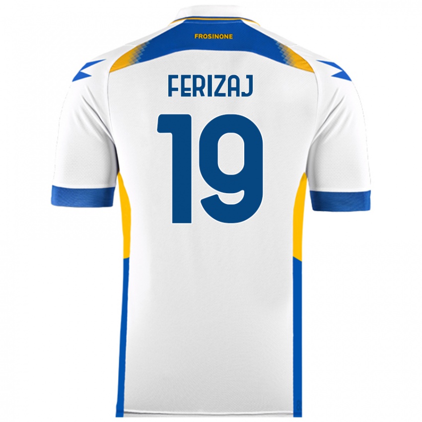 Hombre Camiseta Justin Ferizaj #19 Blanco 2ª Equipación 2024/25 La Camisa Perú