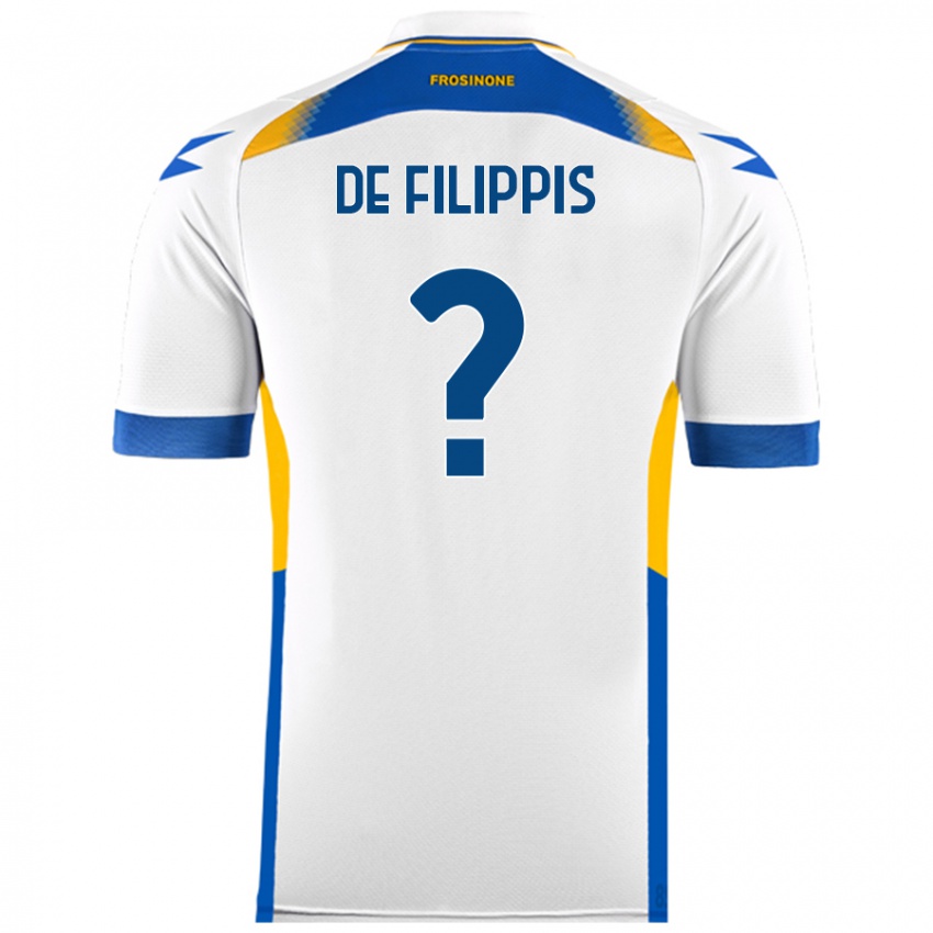 Hombre Camiseta Walter De Filippis #0 Blanco 2ª Equipación 2024/25 La Camisa Perú