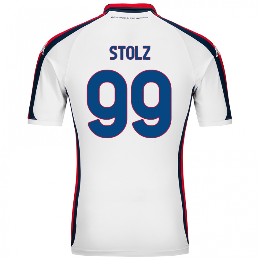 Hombre Camiseta Franz Stolz #99 Blanco 2ª Equipación 2024/25 La Camisa Perú