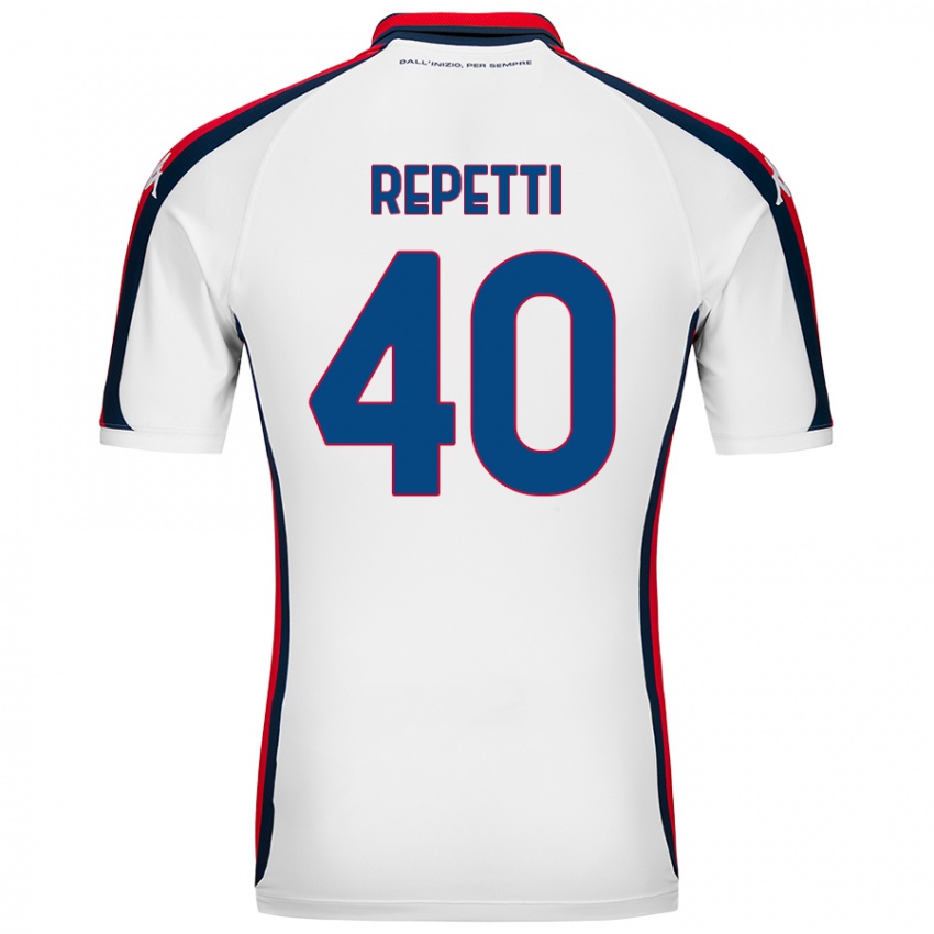 Hombre Camiseta Chiara Repetti #40 Blanco 2ª Equipación 2024/25 La Camisa Perú