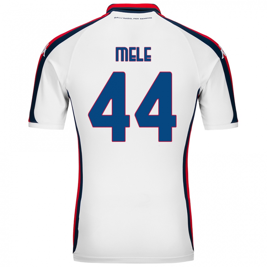 Hombre Camiseta Chiara Mele #44 Blanco 2ª Equipación 2024/25 La Camisa Perú