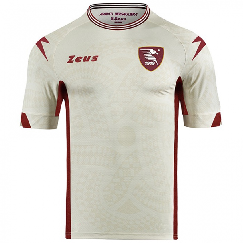 Hombre Camiseta Jayden Braaf #24 Color Crema 2ª Equipación 2024/25 La Camisa Perú