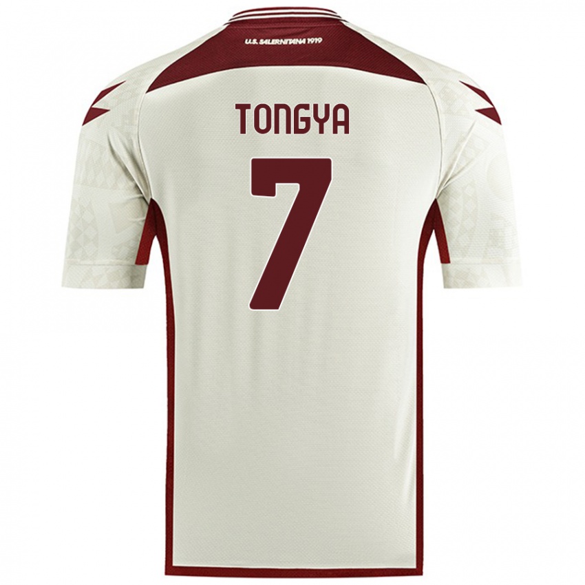 Hombre Camiseta Franco Tongya #7 Color Crema 2ª Equipación 2024/25 La Camisa Perú