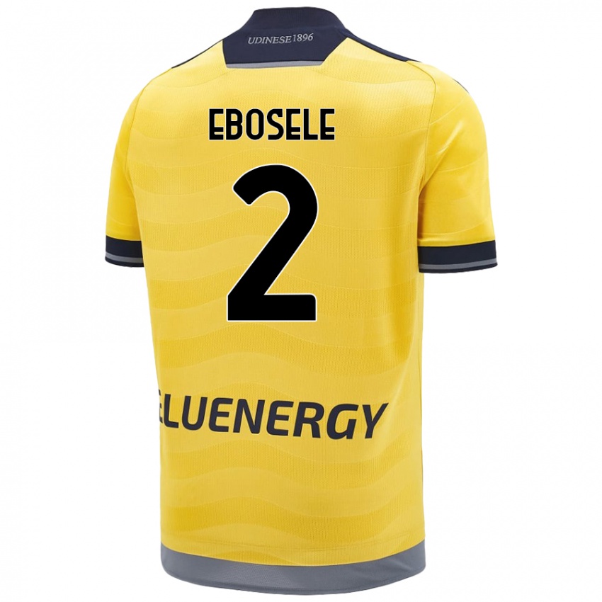 Hombre Camiseta Festy Ebosele #2 Dorado 2ª Equipación 2024/25 La Camisa Perú