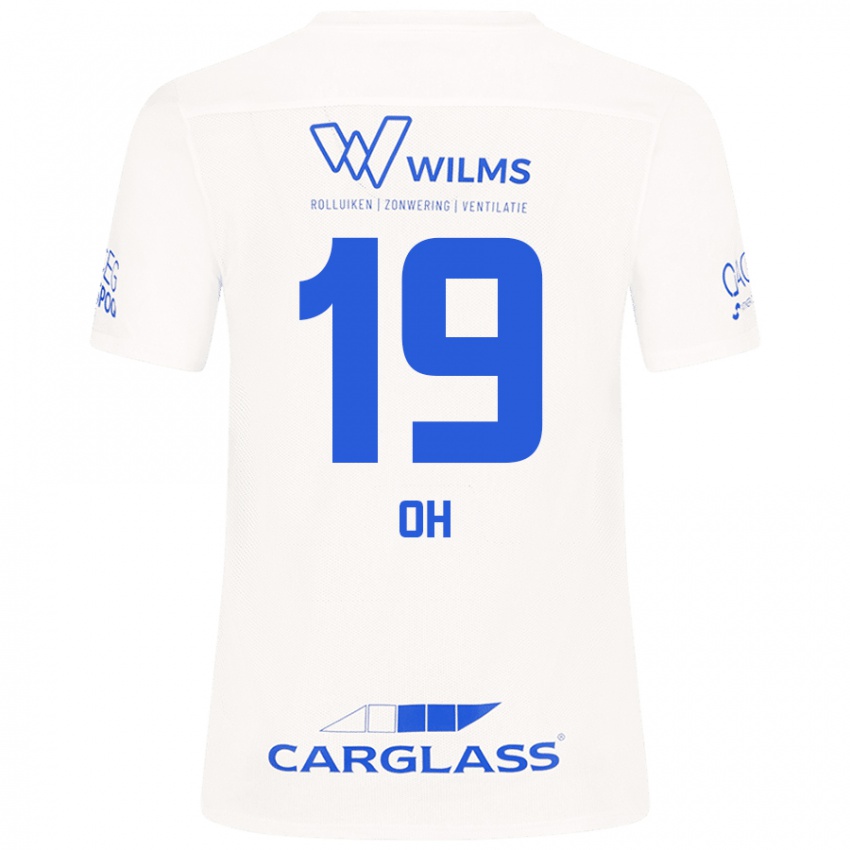 Hombre Camiseta Hyeon-Gyu Oh #19 Blanco 2ª Equipación 2024/25 La Camisa Perú