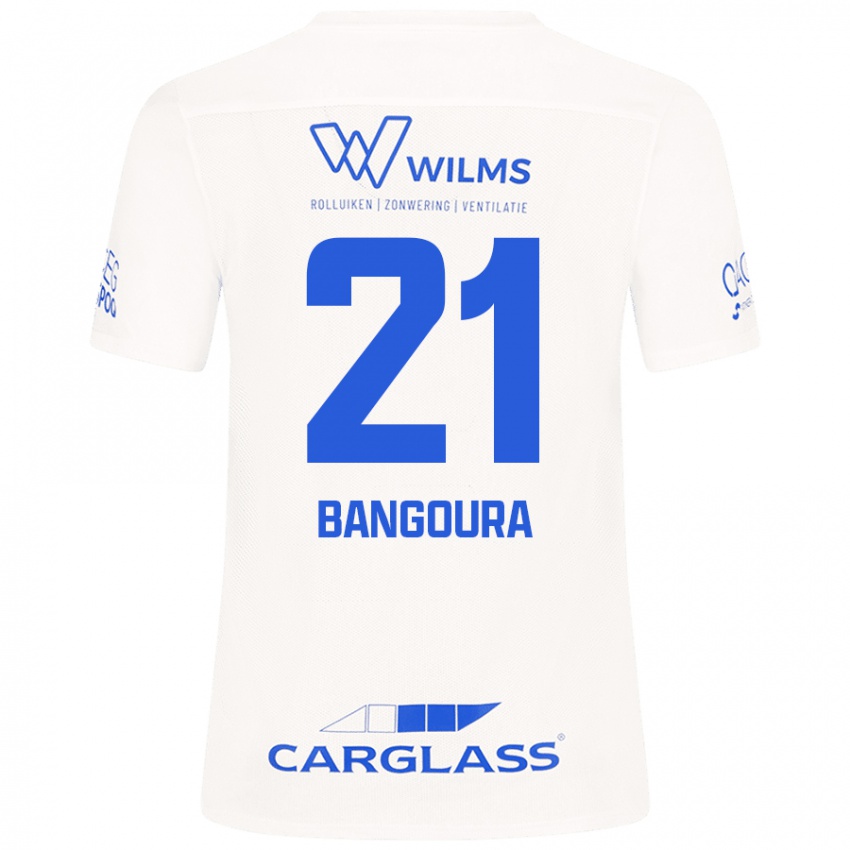 Hombre Camiseta Ibrahima Sory Bangoura #21 Blanco 2ª Equipación 2024/25 La Camisa Perú