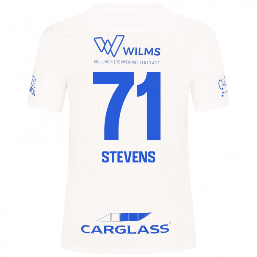 Hombre Camiseta Brent Stevens #71 Blanco 2ª Equipación 2024/25 La Camisa Perú