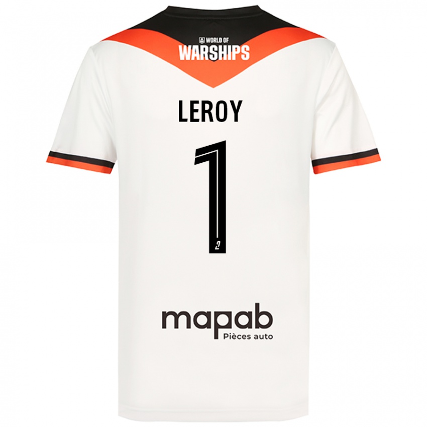 Hombre Camiseta Benjamin Leroy #1 Blanco 2ª Equipación 2024/25 La Camisa Perú