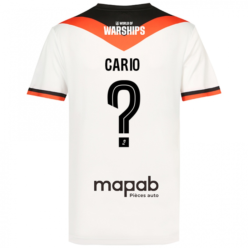 Hombre Camiseta Anthony Cario #0 Blanco 2ª Equipación 2024/25 La Camisa Perú