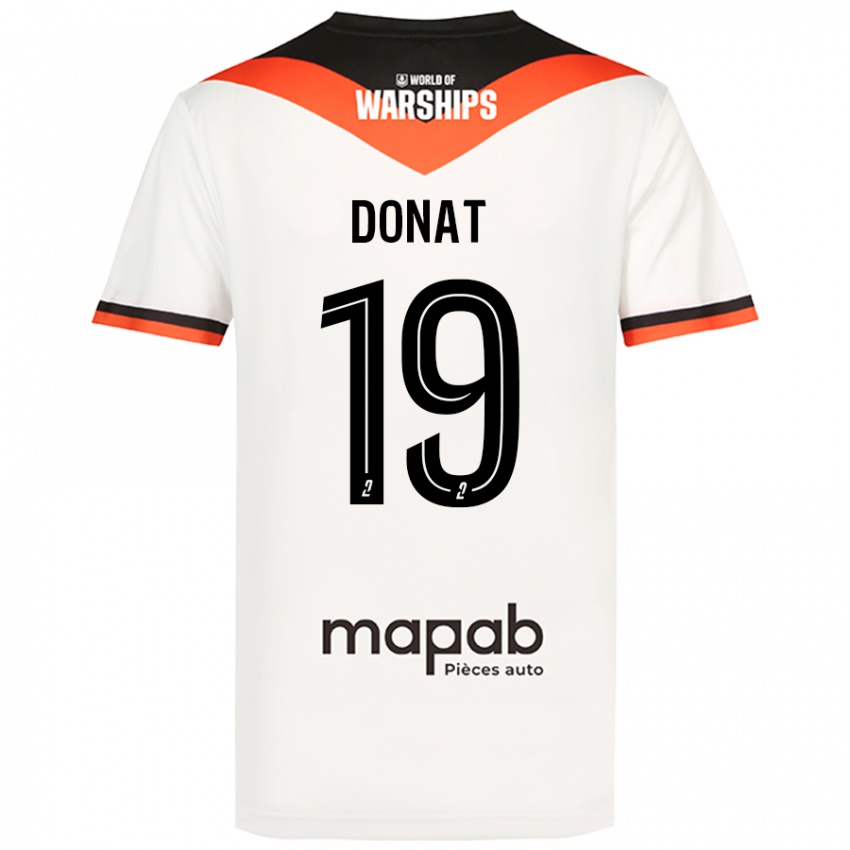 Hombre Camiseta Noa Donat #19 Blanco 2ª Equipación 2024/25 La Camisa Perú