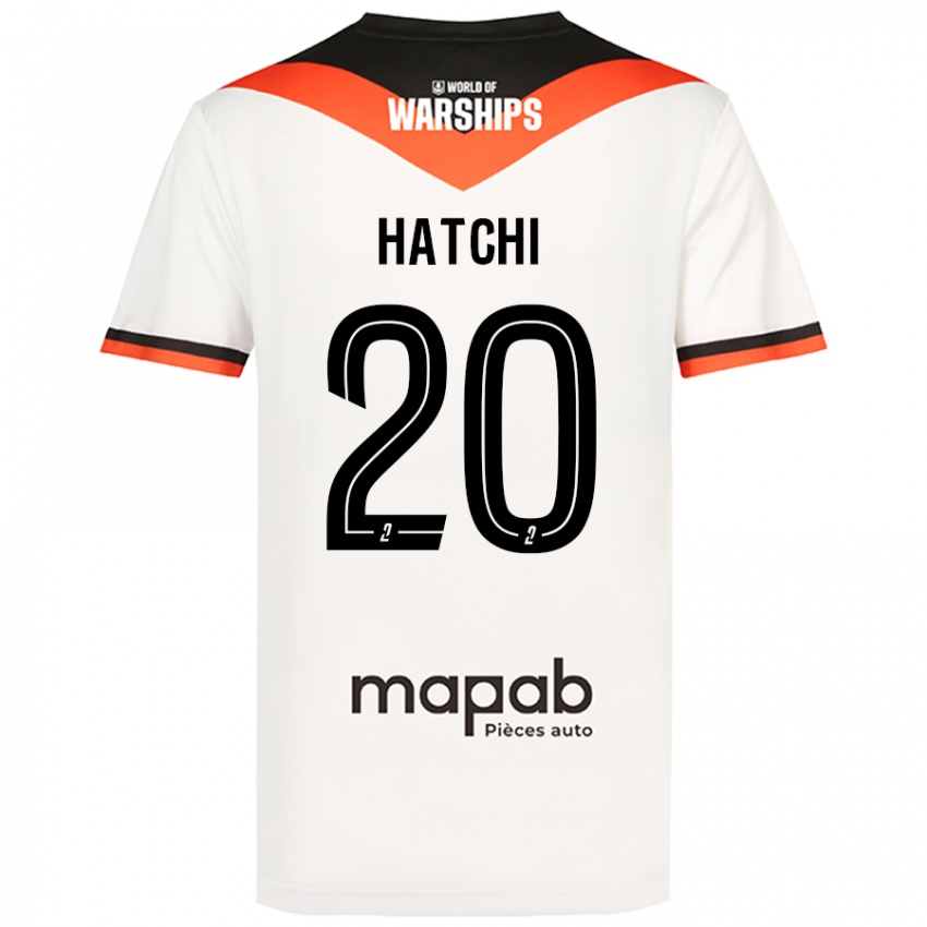 Hombre Camiseta Jérémy Hatchi #20 Blanco 2ª Equipación 2024/25 La Camisa Perú