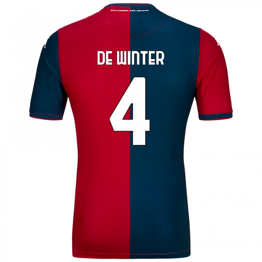 Mujer Camiseta Koni De Winter #4 Rojo Azul Oscuro 1ª Equipación 2024/25 La Camisa Perú