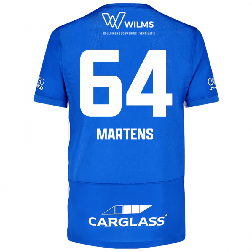 Mujer Camiseta Nolan Martens #64 Azul 1ª Equipación 2024/25 La Camisa Perú