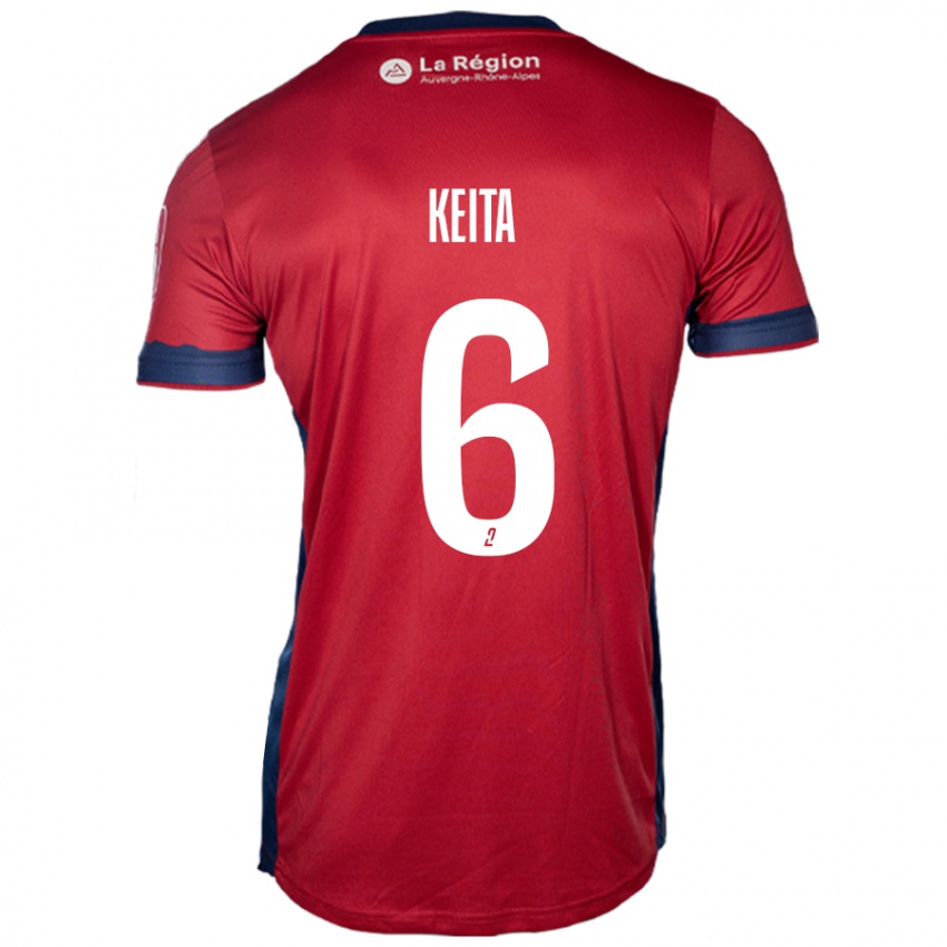 Mujer Camiseta Habib Keïta #6 Borgoña Claro 1ª Equipación 2024/25 La Camisa Perú