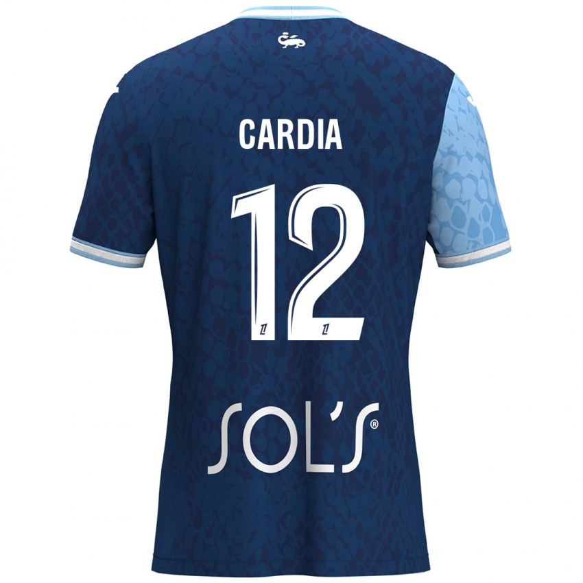 Mujer Camiseta Mickaëla Cardia #12 Azul Cielo Azul Oscuro 1ª Equipación 2024/25 La Camisa Perú