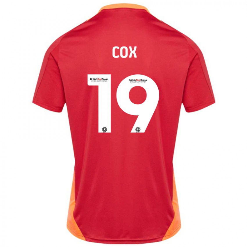 Mujer Camiseta Sonny Cox #19 Azul Blanquecino 2ª Equipación 2024/25 La Camisa Perú