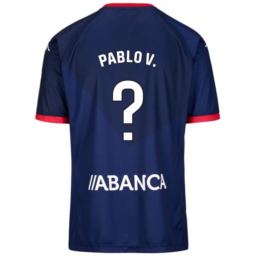 Mujer Camiseta Pablo Vázquez #15 Azul Marino 2ª Equipación 2024/25 La Camisa Perú