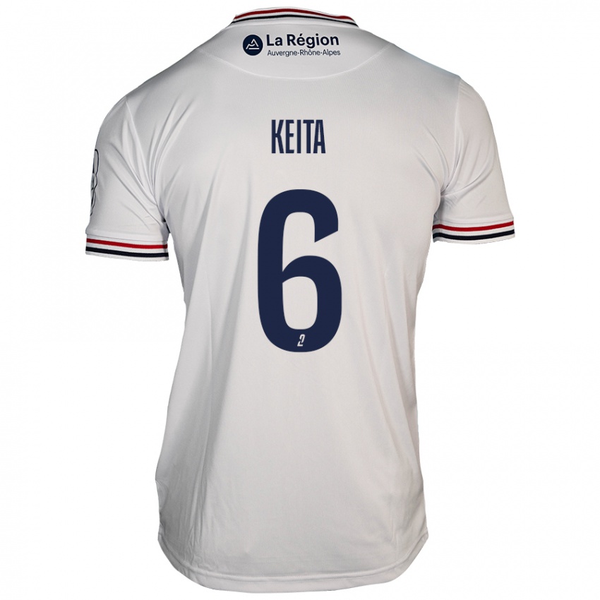 Mujer Camiseta Habib Keïta #6 Blanco 2ª Equipación 2024/25 La Camisa Perú