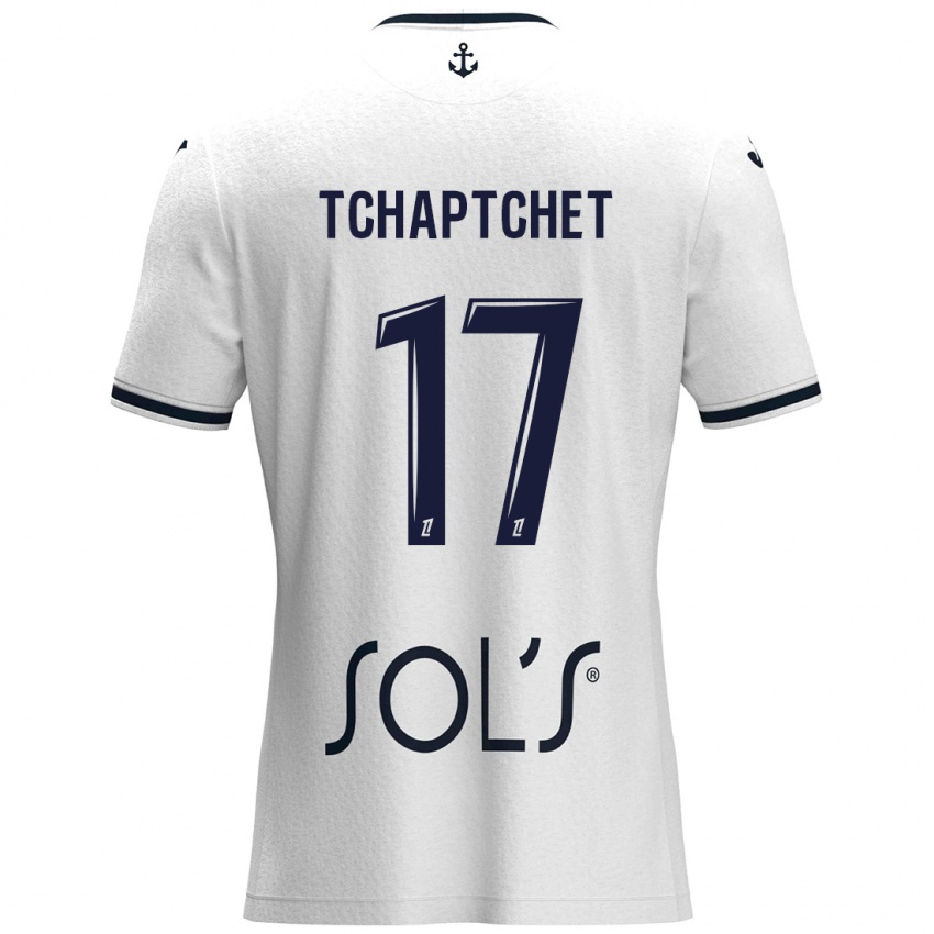 Mujer Camiseta Chanel Tchaptchet #17 Blanco Azul Oscuro 2ª Equipación 2024/25 La Camisa Perú