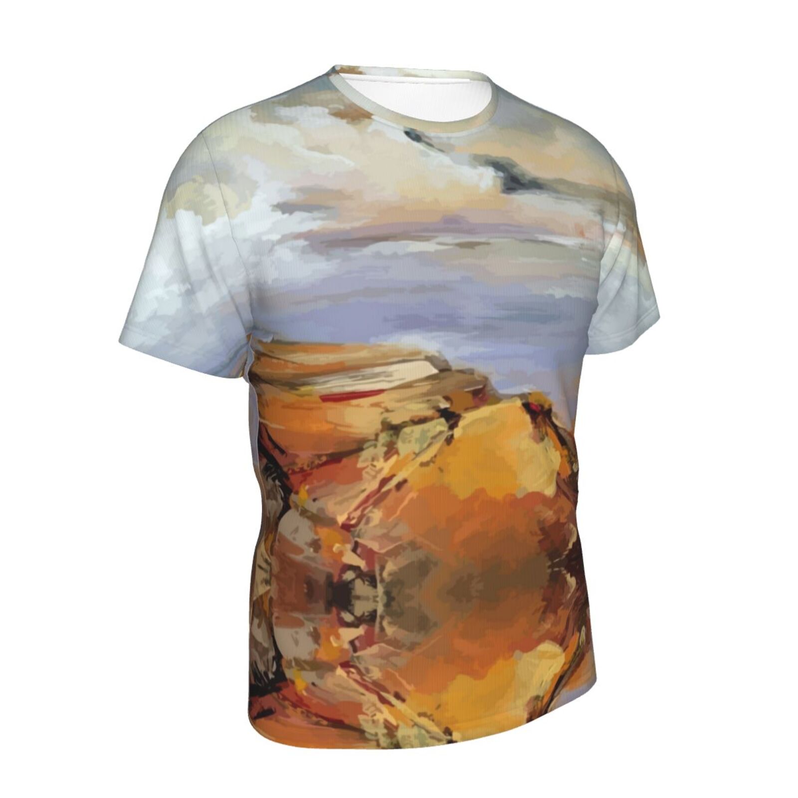 Camiseta Perú Clásica Elementos De Pintura De Yellow Rocks