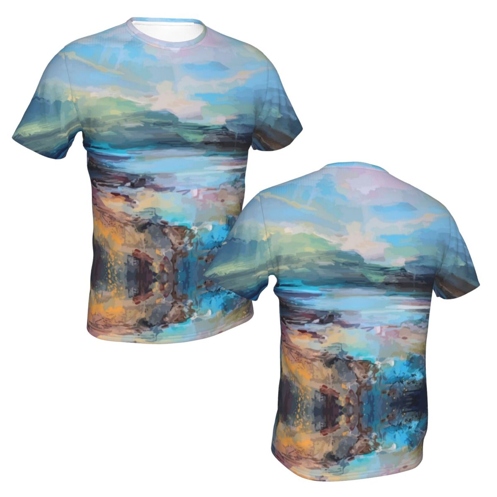 Camiseta Perú Clásica Elementos De Pintura De Luz De Verano