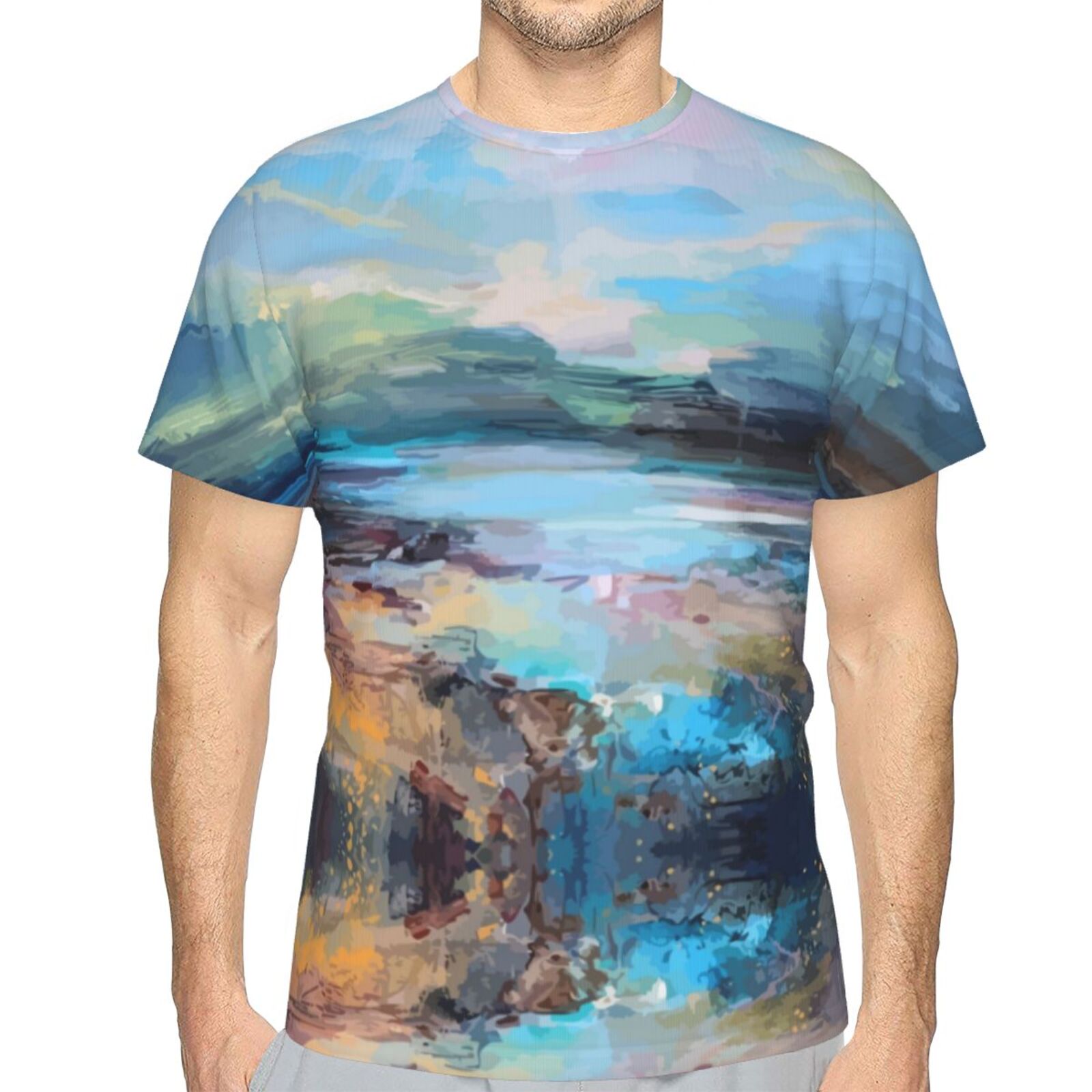 Camiseta Perú Clásica Elementos De Pintura De Luz De Verano