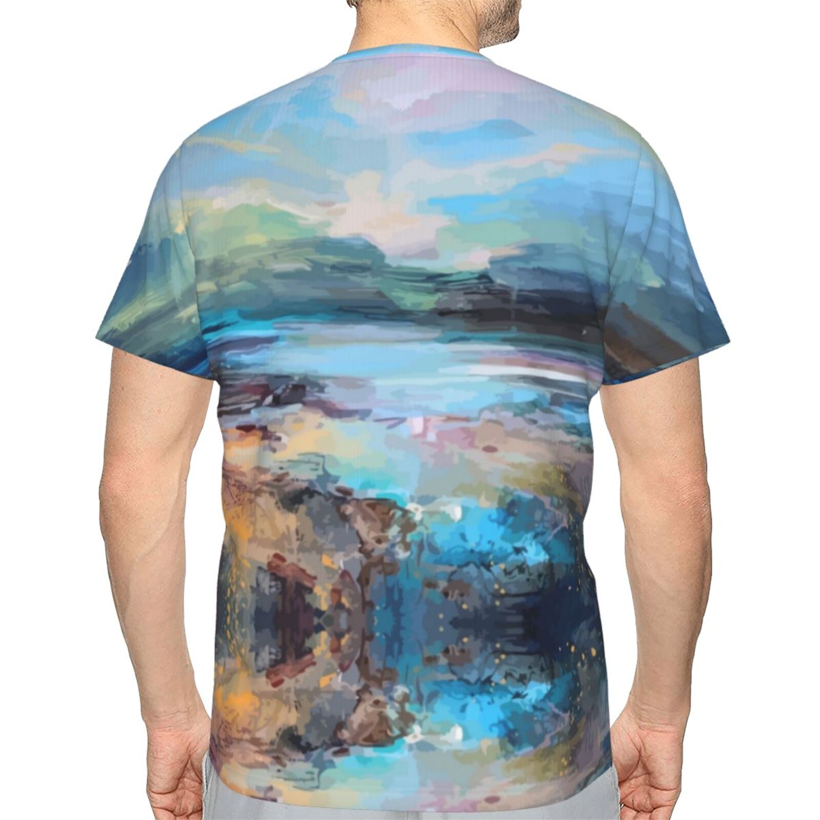 Camiseta Perú Clásica Elementos De Pintura De Luz De Verano